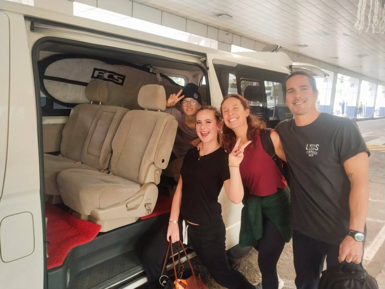 Surf trip squad loading the KDH van for the south coast